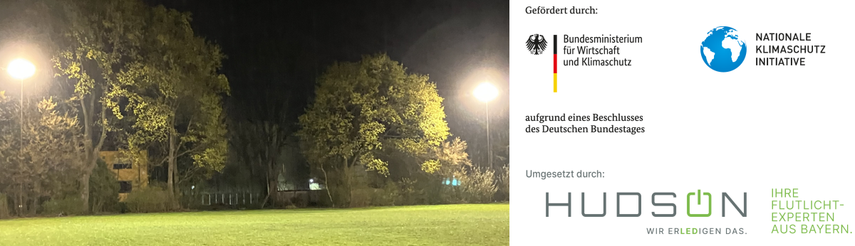 Neue LED-Flutlichtanlage des Polizeisportverein Augsburg e.V. - Gefördert durch den Bund