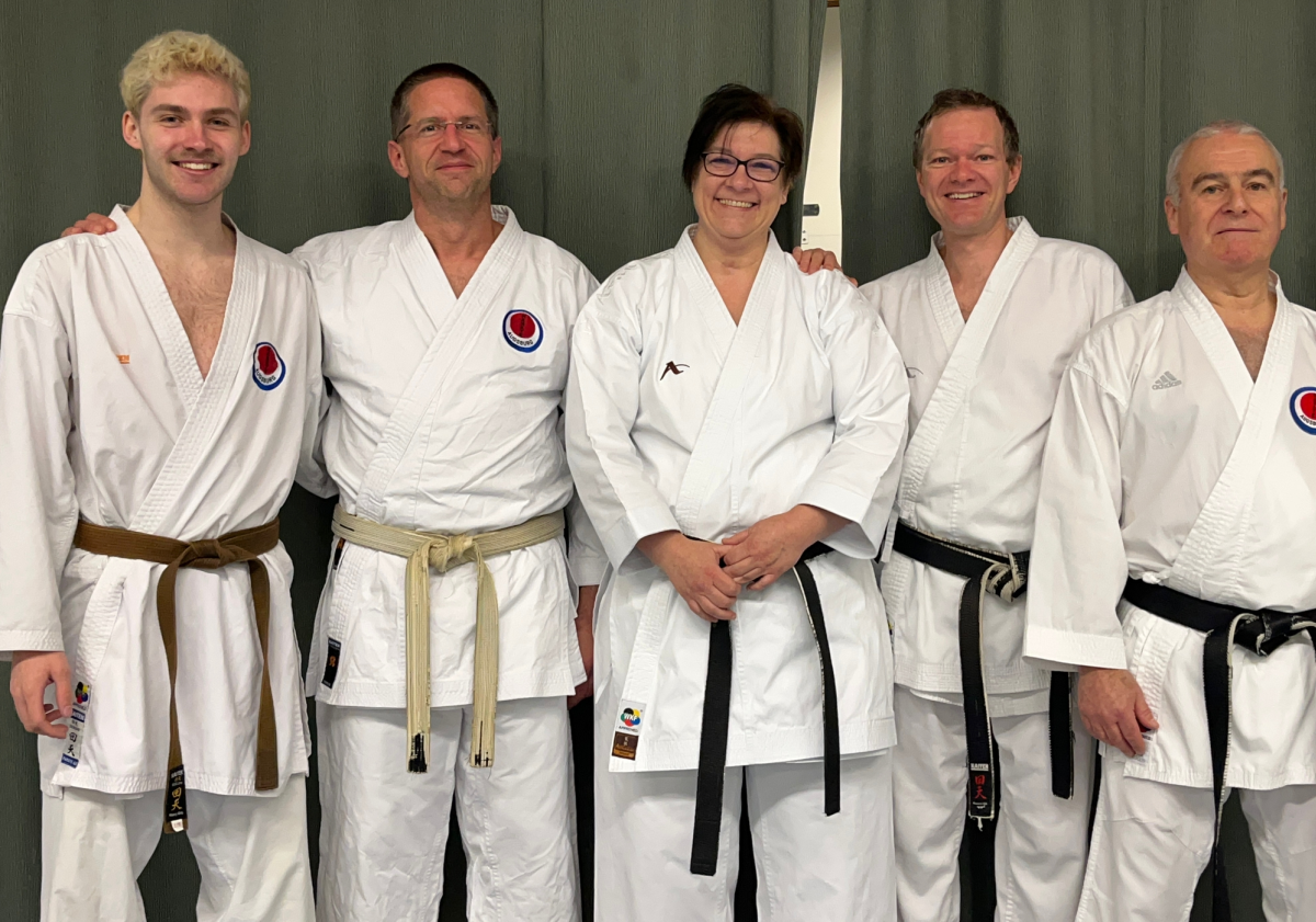 Trainer-Meeting 2023 (v. l. n. r.: Moritz M., Peter V., Tanja N., Andi K., Herbert I.)